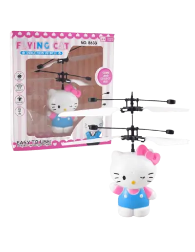 Hello Kitty Induction Copter Controlled By Hand