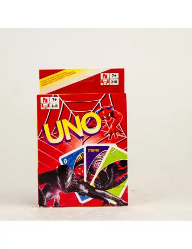 Spiderman Uno Featuring Customised Cards With Action Poses