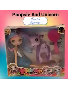 Colourful Hair Of Poopsie Doll And Unicorn Friend