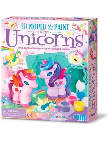 4M 3D Mould Paint Glitter Unicorn 4770 Educational