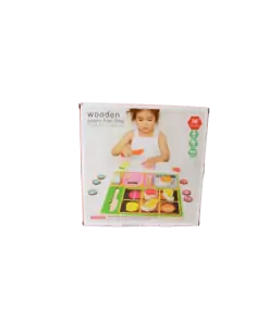 Wooden Puzzle Fruit Shop Kids Playset