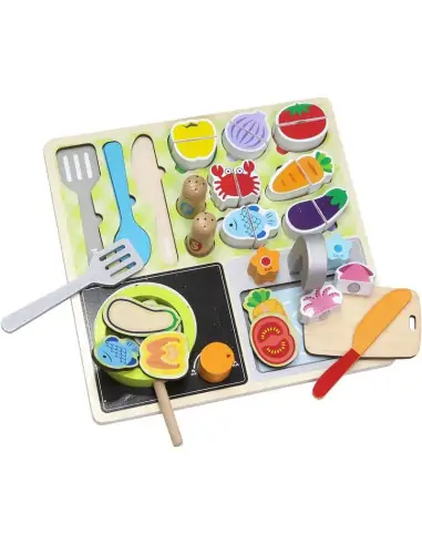 Wooden Kitchen Cooking Puzzle