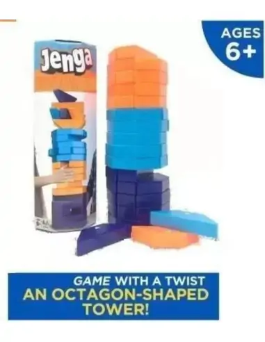 Jenga Octagon Stacking Game For Family Fun