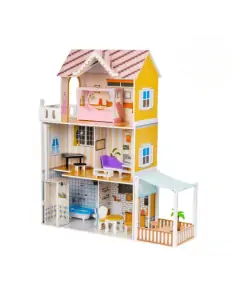 La Casita Wooden Doll House For Kids Play